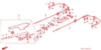 PARKEERREM voor Honda PRELUDE 2.0I-16 4WS 2 deuren 4-traps automatische versnellingsbak 1991
