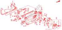PORTIER VOERING(1) voor Honda PRELUDE 2.0EX 4WS 2 deuren 4-traps automatische versnellingsbak 1991