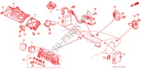 RELAIS/CLAXON/ZEKERING BOX voor Honda PRELUDE 2.0EX 4WS 2 deuren 4-traps automatische versnellingsbak 1991