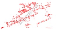 UITLAATPIJP voor Honda PRELUDE 2.0I-16 2 deuren 4-traps automatische versnellingsbak 1991