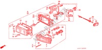 VOOR COMBINATIELICHT voor Honda PRELUDE 2.0EX 2 deuren 4-traps automatische versnellingsbak 1991