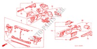 CHASSIS STRUKTUUR(1) voor Honda LEGEND COUPE V6 2.7I 2 deuren 4-traps automatische versnellingsbak 1988