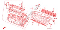 CILINDERKOP(ACHTER) voor Honda LEGEND COUPE V6 2.7I 2 deuren 4-traps automatische versnellingsbak 1990