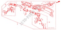 INSTRUMENTEN PANEEL(LH) voor Honda LEGEND COUPE V6 2.7I 2 deuren 5-versnellings handgeschakelde versnellingsbak 1989