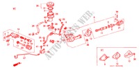 KOPPELING HOOFDCILINDER (LH) voor Honda LEGEND COUPE V6 2.7I 2 deuren 4-traps automatische versnellingsbak 1988