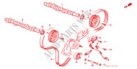NOKKENAS/ONTSTEKINGSRIEM voor Honda LEGEND COUPE V6 2.7I 2 deuren 4-traps automatische versnellingsbak 1988