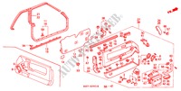 VOOR PORTIER VOERING voor Honda LEGEND COUPE V6 2.7I 2 deuren 4-traps automatische versnellingsbak 1989