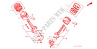 ZUIGER/VERBINDINGSSTANG voor Honda LEGEND COUPE V6 2.7I 2 deuren 4-traps automatische versnellingsbak 1990