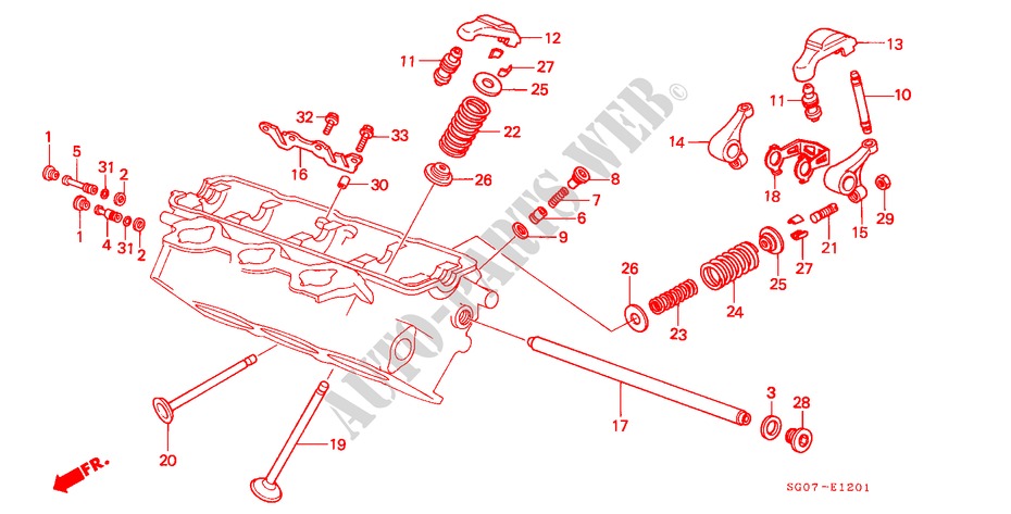 KLEP/ZWAAI ARM(ACHTER) voor Honda LEGEND COUPE V6 2.7I 2 deuren 5-versnellings handgeschakelde versnellingsbak 1988