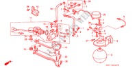 ABS ACCUMULATOR voor Honda CIVIC CRX 1.6I-16 3 deuren 5-versnellings handgeschakelde versnellingsbak 1991
