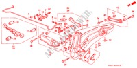 ACHTER STABILISATOR/ACHTER ONDER ARM voor Honda CIVIC CRX GL 3 deuren 4-traps automatische versnellingsbak 1991