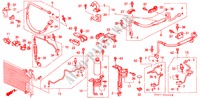 AIRCONDITIONER (SLANGEN/PIJPEN)(RH)('89 ) voor Honda CIVIC CRX 1.6I-VT 3 deuren 5-versnellings handgeschakelde versnellingsbak 1991