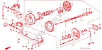 HOOFDSPANNING(1) voor Honda CIVIC CRX 1.6I-16 3 deuren 5-versnellings handgeschakelde versnellingsbak 1991
