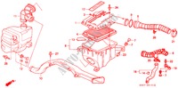 LUCHTFILTER(PGM FI) voor Honda CIVIC CRX 1.6I-16 3 deuren 5-versnellings handgeschakelde versnellingsbak 1991