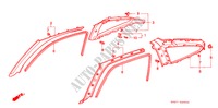PORTIER AFWERKING voor Honda CIVIC CRX 1.6I-16 3 deuren 5-versnellings handgeschakelde versnellingsbak 1991