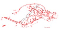 P.S. LEIDING(RH) voor Honda CIVIC CRX 1.6I-16 3 deuren 5-versnellings handgeschakelde versnellingsbak 1991