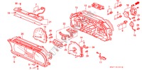 SNELHEIDSMETER COMPONENT (NS) voor Honda CIVIC CRX 1.6I 3 deuren 5-versnellings handgeschakelde versnellingsbak 1988