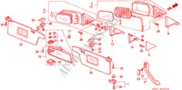SPIEGEL/ZONNEKLEP voor Honda CIVIC CRX 1.6I 3 deuren 5-versnellings handgeschakelde versnellingsbak 1991