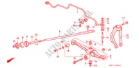 VOOR STABILISATOR/ VOOR ONDER ARM(1) voor Honda CIVIC CRX 1.6I 3 deuren 5-versnellings handgeschakelde versnellingsbak 1988