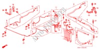 AIRCONDITIONER (SLANGEN/PIJPEN)(LH)('88) voor Honda CIVIC DX 3 deuren 4-traps automatische versnellingsbak 1988