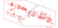 STARTMOTOR(DENSO) (1) voor Honda CIVIC DX 3 deuren 5-versnellings handgeschakelde versnellingsbak 1989