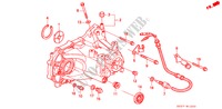 TRANSMISSIE BEHUIZING(2) voor Honda CIVIC 1.6I-VT 3 deuren 5-versnellings handgeschakelde versnellingsbak 1991