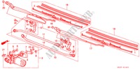 VOOR RUITESPROEIER (2) voor Honda CIVIC DX 3 deuren 4-traps automatische versnellingsbak 1988