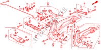 ACHTER STABILISATOR/ ACHTER ONDER ARM voor Honda CIVIC GL 1500 4 deuren 5-versnellings handgeschakelde versnellingsbak 1991