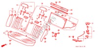 ACHTER ZITTING(2) voor Honda CIVIC GL 4 deuren 5-versnellings handgeschakelde versnellingsbak 1990