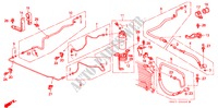 AIRCONDITIONER (SLANGEN/PIJPEN)(LH)('88) voor Honda CIVIC GL 1500 4 deuren 4-traps automatische versnellingsbak 1988