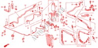 AIRCONDITIONER (SLANGEN/PIJPEN)(LH) voor Honda CIVIC DX 4 deuren 5-versnellings handgeschakelde versnellingsbak 1990