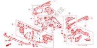 CHASSIS STRUKTUUR(1) voor Honda CIVIC GL 4 deuren 4-traps automatische versnellingsbak 1989