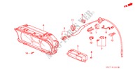COMBINATIEMETER voor Honda CIVIC GL 1500 4 deuren 5-versnellings handgeschakelde versnellingsbak 1991
