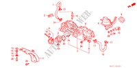 INLAAT SPRUITSTUK(2) voor Honda CIVIC GL 4 deuren 4-traps automatische versnellingsbak 1991