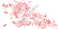 KOPPELING BEHUIZING/ OVERDRAAG AFDEKKING(4WD) voor Honda CIVIC 1.6I-4WD 4 deuren 5-versnellings handgeschakelde versnellingsbak 1990