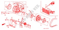 AIRCONDITIONER (COMPRESSOR) voor Honda CIVIC SHUTTLE GL 5 deuren 4-traps automatische versnellingsbak 1990