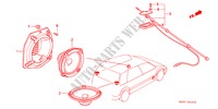 ANTENNE voor Honda CIVIC SHUTTLE GL 5 deuren 4-traps automatische versnellingsbak 1990