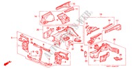CHASSIS STRUKTUUR(1) voor Honda CIVIC SHUTTLE GL 5 deuren 4-traps automatische versnellingsbak 1989