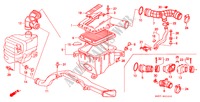 LUCHTFILTER(2) voor Honda CIVIC SHUTTLE 1.6I-4WD 5 deuren 4-traps automatische versnellingsbak 1991