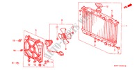 RADIATEUR(TOYO) voor Honda CIVIC SHUTTLE GL 5 deuren 5-versnellings handgeschakelde versnellingsbak 1990