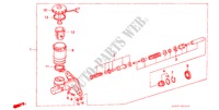 REM HOOFDCILINDER(1) voor Honda CIVIC SHUTTLE GL 5 deuren 5-versnellings handgeschakelde versnellingsbak 1990