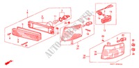 VOOR COMBINATIELICHT voor Honda CIVIC SHUTTLE GL 5 deuren 4-traps automatische versnellingsbak 1990