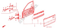 VOOR PORTIER PANELEN voor Honda CIVIC SHUTTLE GL 5 deuren 5-versnellings handgeschakelde versnellingsbak 1988