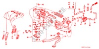 WATERKLEP/KANAAL voor Honda CIVIC SHUTTLE GL 5 deuren 4-traps automatische versnellingsbak 1990