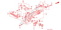 ACHTER ONDER ARM voor Honda CIVIC SHUTTLE 1.6I-4WD 5 deuren 5-versnellings handgeschakelde versnellingsbak 1993