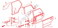 ACHTER PORTIER PANEEL voor Honda CIVIC SHUTTLE 1.6I-4WD 5 deuren 4-traps automatische versnellingsbak 1993