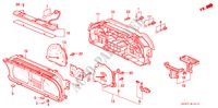 COMBINATIEMETER (KOMPONENTEN) voor Honda CIVIC SHUTTLE BEAGLE 5 deuren 4-traps automatische versnellingsbak 1995