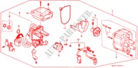 DISTRIBUTEUR(TEC) voor Honda CIVIC SHUTTLE 1.6I-4WD 5 deuren 5-versnellings handgeschakelde versnellingsbak 1995