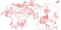 GAS HUIS voor Honda CIVIC SHUTTLE BEAGLE 5 deuren 4-traps automatische versnellingsbak 1995