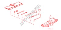 GEREEDSCHAP/KRIK voor Honda CIVIC SHUTTLE 1.6I-4WD 5 deuren 4-traps automatische versnellingsbak 1993